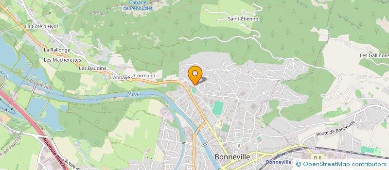 localisation de l'entreprise SYND COPRO PLEIN SOLEIL  BONNEVILLE