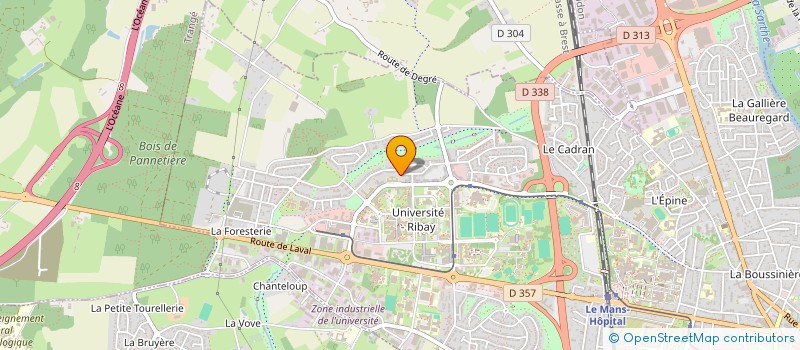 localisation de l'entreprise SYND COPRO QUATROCENTO 1  LE MANS