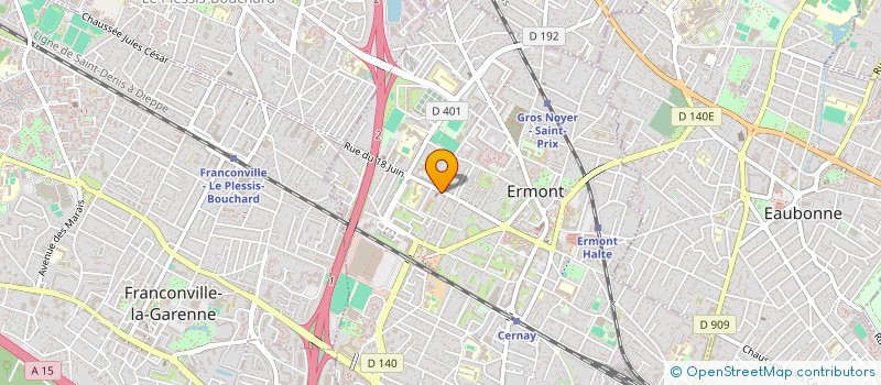 localisation de l'entreprise SYND COPRO R DU 18 JUIN  ERMONT