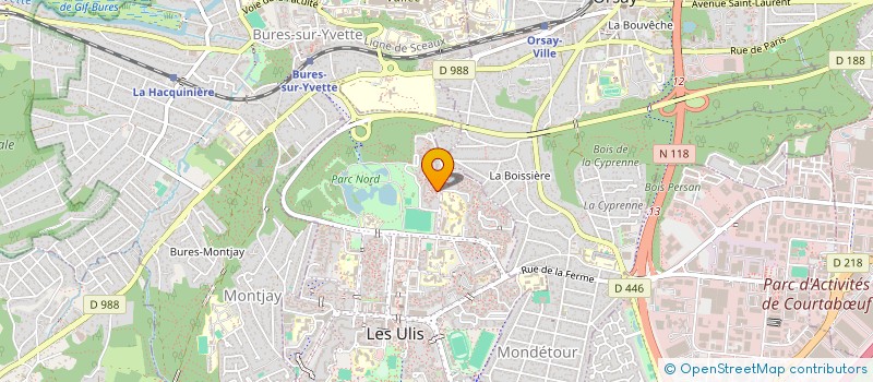 localisation de l'entreprise SYND COPRO RES 11 AV CHAMPAGNE à LES ULIS