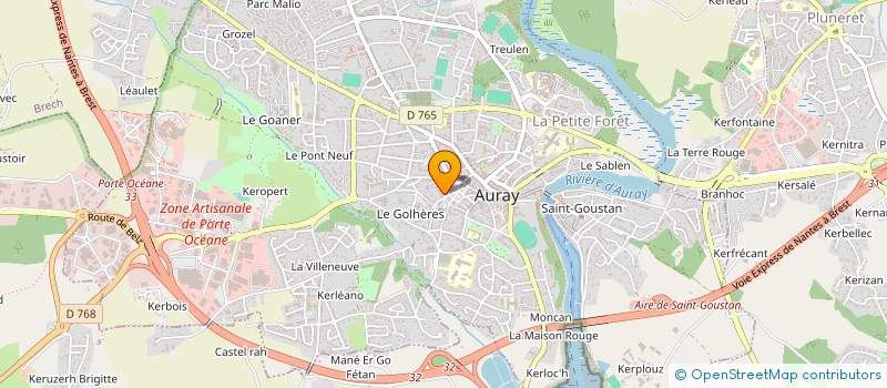 localisation de l'entreprise SYND COPRO RES 20 PL JOFFRE à AURAY