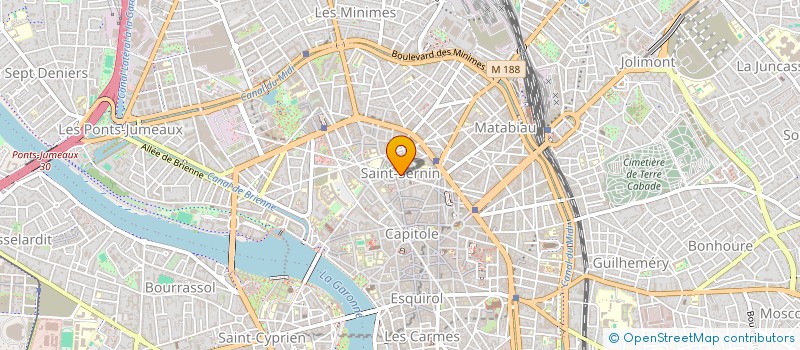 localisation de l'entreprise SYND COPRO RES 2BIS PLACE ST SERNIN à TOULOUSE