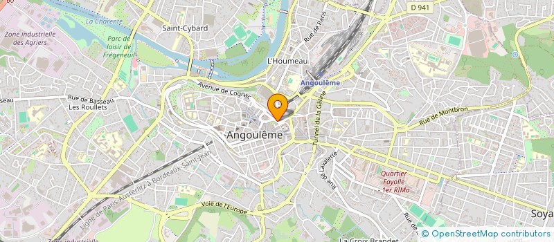 localisation de l'entreprise SYND COPRO RES 3 BD PASTEUR à ANGOULEME
