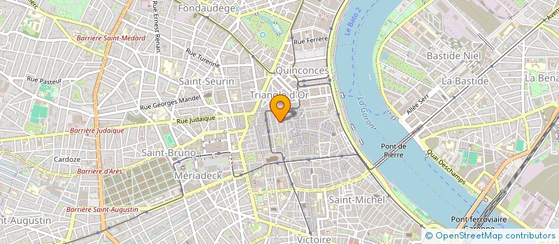 localisation de l'entreprise SYND COPRO RES 34 R PORTE DIJEAUX  BORDEAUX