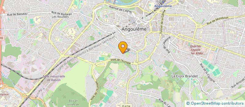 localisation de l'entreprise SYND COPRO RES 45 RUE PARMENTIER à ANGOULEME