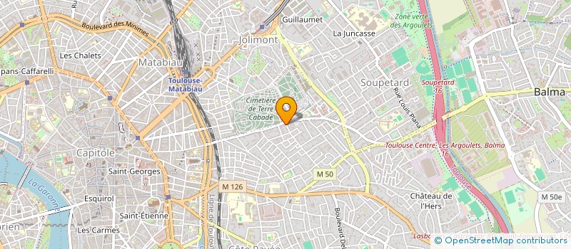 localisation de l'entreprise SYND COPRO RES 59 RUE ASSALIT  TOULOUSE