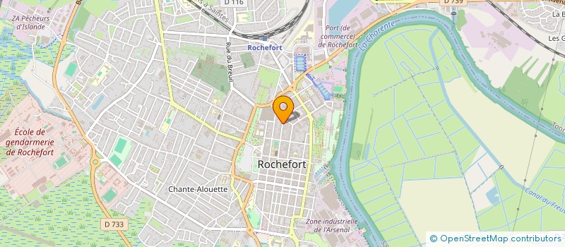 localisation de l'entreprise SYND COPRO RES 73 RUE PIERRE LOTI  ROCHEFORT