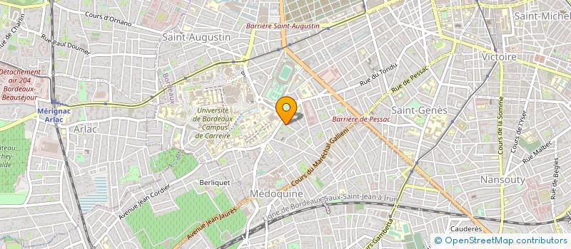 localisation de l'entreprise SYND COPRO RES 9 RUE PRIVAT  BORDEAUX