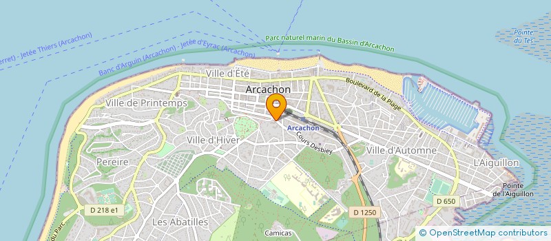 localisation de l'entreprise SYND COPRO RES ARGUIN 1  ARCACHON