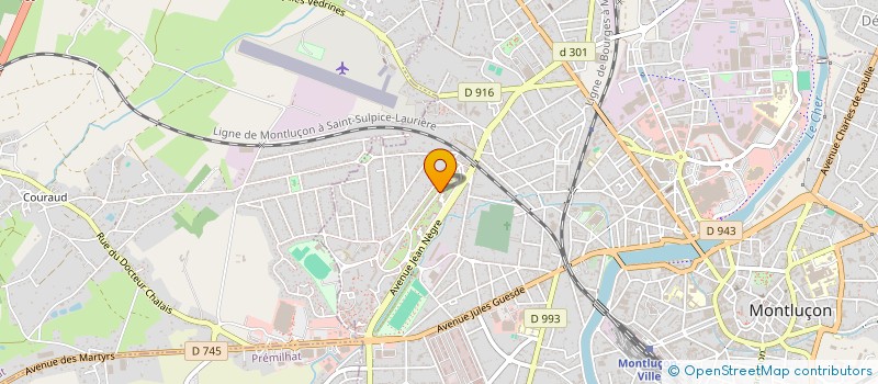localisation de l'entreprise SYND COPRO RES BEAUMARCHAIS à MONTLUCON