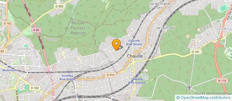 localisation de l'entreprise SYND COPRO RES BELLEVUE à CHAVILLE