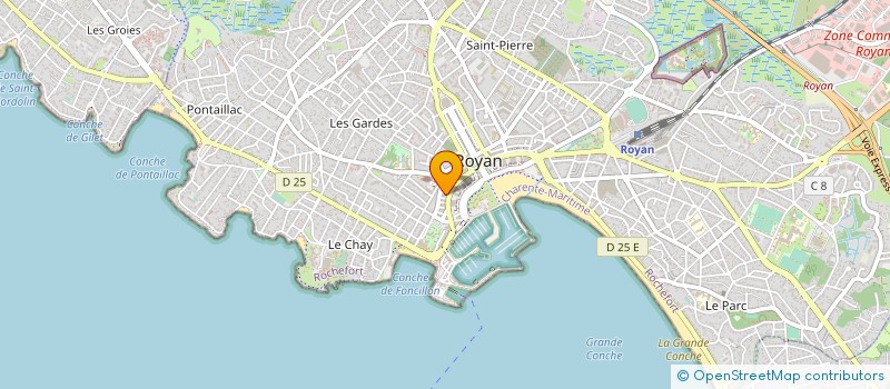 localisation de l'entreprise SYND COPRO RES BENJAMIN DELESSERT  ROYAN