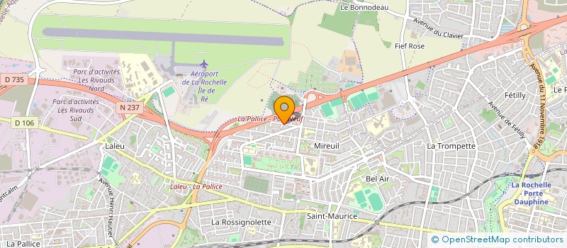 localisation de l'entreprise SYND COPRO RES CEN MIREUIL NORD  LA ROCHELLE