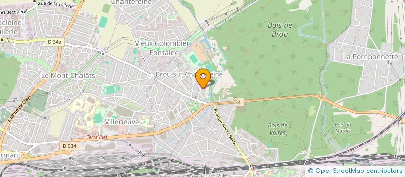 localisation de l'entreprise SYND COPRO RES CHANTECLAIR II BROU  BROU-SUR-CHANTEREINE