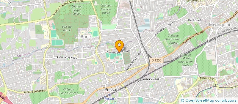 localisation de l'entreprise SYND COPRO RES CHATEAU DU VALLON  PESSAC