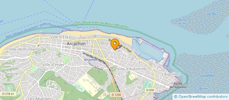 localisation de l'entreprise SYND COPRO RES CLARA  ARCACHON