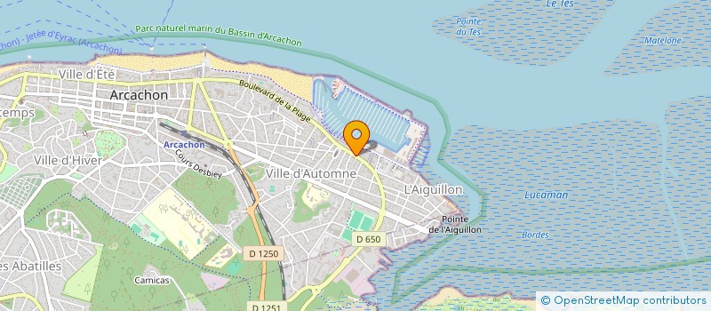 localisation de l'entreprise SYND COPRO RES COTE D ARGENT 2  ARCACHON