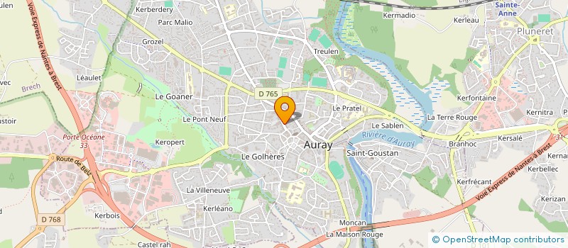 localisation de l'entreprise SYND COPRO RES CTRE VILLE AURAY à AURAY