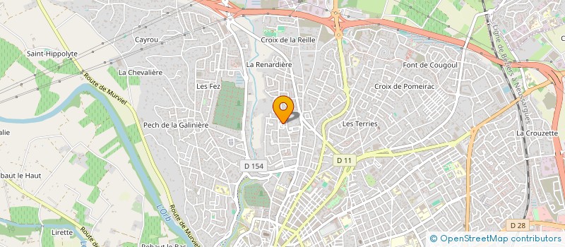 localisation de l'entreprise SYND COPRO RES CURMONT  BEZIERS