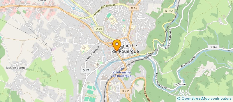 localisation de l'entreprise SYND COPRO RES DE LA DOUVE  VILLEFRANCHE-DE-ROUERGUE