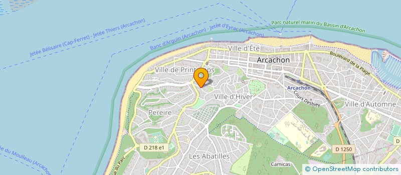 localisation de l'entreprise SYND COPRO RES DIANA  ARCACHON