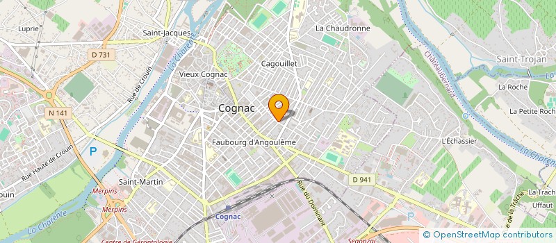 localisation de l'entreprise SYND COPRO RES DU 140 RUE MARIGNAN à COGNAC