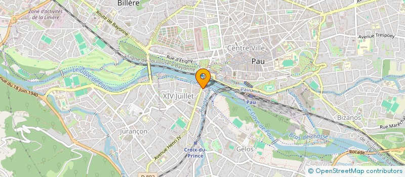 localisation de l'entreprise SYND. COPRO. RES. DU 7 RUE DU 14 JUILLET à PAU