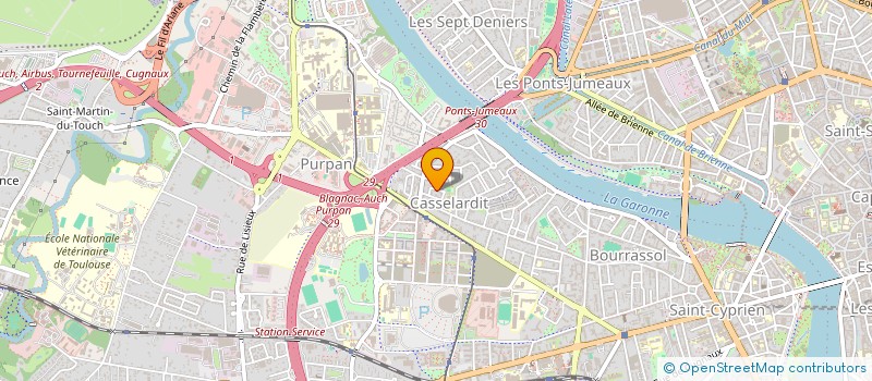localisation de l'entreprise SYND COPRO RES DU 9 RUE DOCTEUR PIQUEPE à TOULOUSE