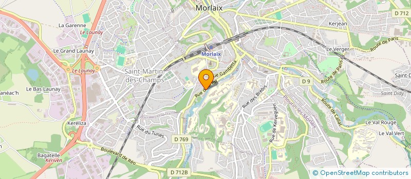 localisation de l'entreprise SYND COPRO RES DU QUEFFLEUTH à MORLAIX