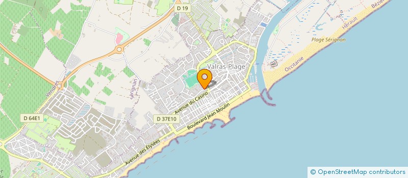 localisation de l'entreprise SYND COPRO RES DU STADE  VALRAS-PLAGE