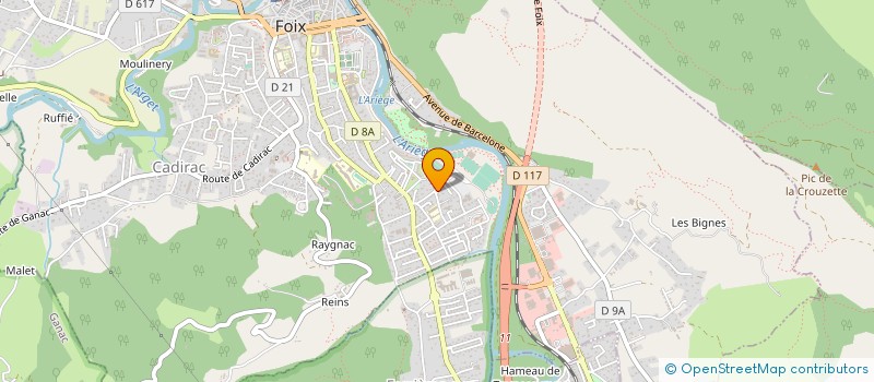 localisation de l'entreprise SYND COPRO RES DU STADE à FOIX