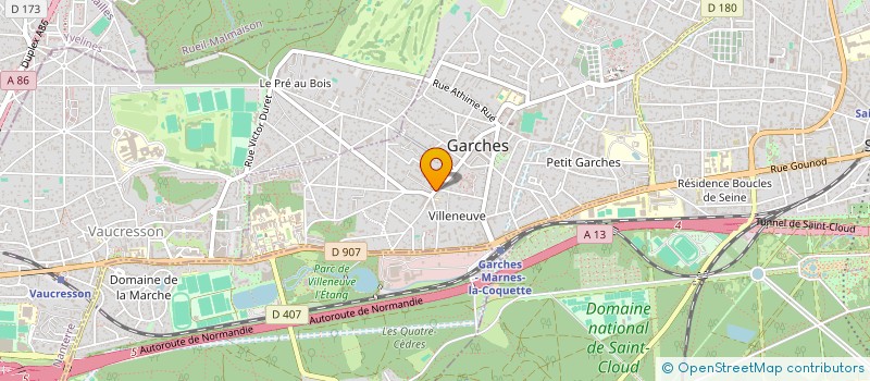 localisation de l'entreprise SYND COPRO RES DU TERTRE à GARCHES