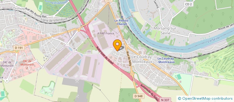 localisation de l'entreprise SYND COPRO RES DUPLESSIS  LE COUDRAY-MONTCEAUX