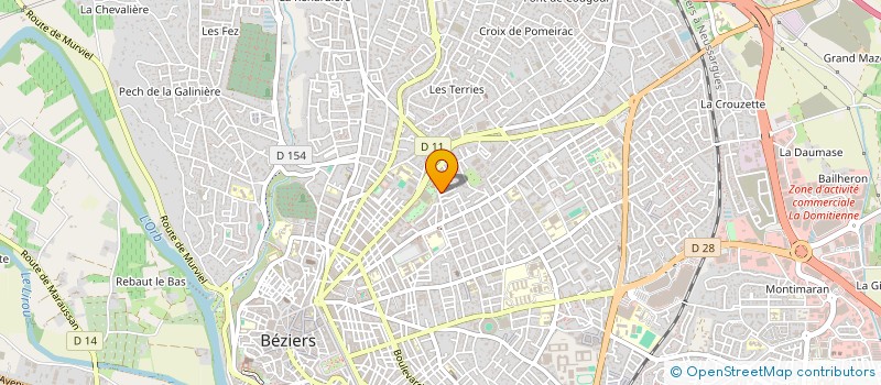 localisation de l'entreprise SYND COPRO RES FABRE D EGLANTINES  BEZIERS