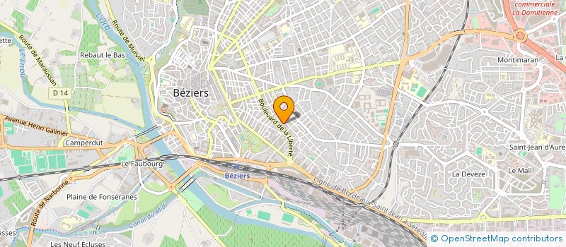 localisation de l'entreprise SYND COPRO RES FERDINAND FABRE à BEZIERS