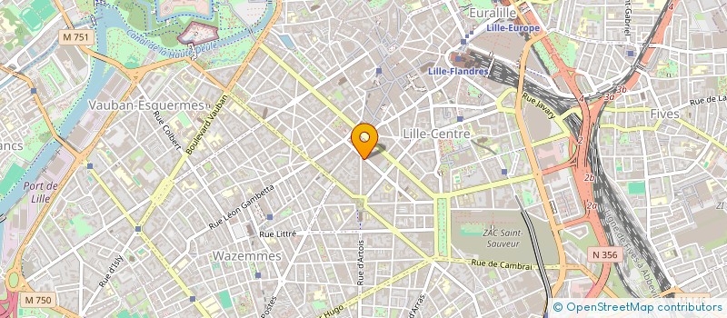 localisation de l'entreprise SYND COPRO RES GAUTHIER DE CHATILLON à LILLE