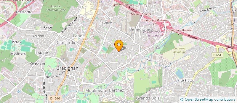 localisation de l'entreprise SYND COPRO RES GAZAILLAN  GRADIGNAN