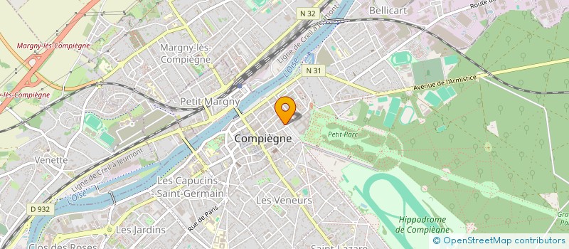 localisation de l'entreprise SYND COPRO RES H BOTTIER  COMPIEGNE