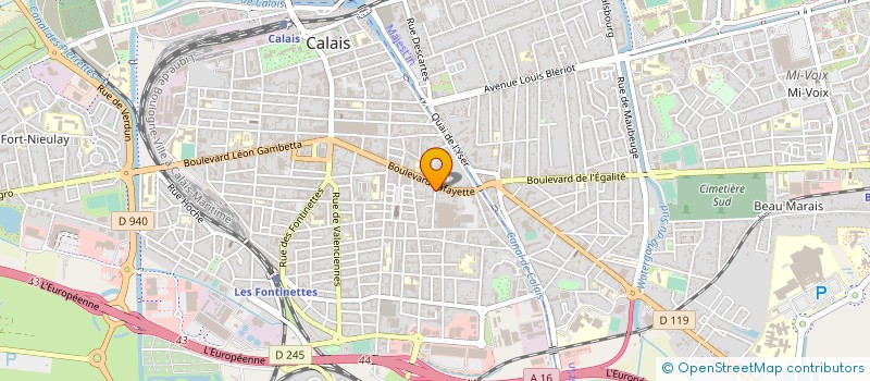 localisation de l'entreprise SYND COPRO RES HOOTON  CALAIS