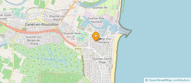 localisation de l'entreprise SYND COPRO RES INDIANA  CANET EN ROUSSILLON