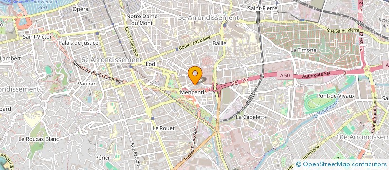 localisation de l'entreprise SYND COPRO RES J HEBERT.RUE ANTOINE RE à MARSEILLE
