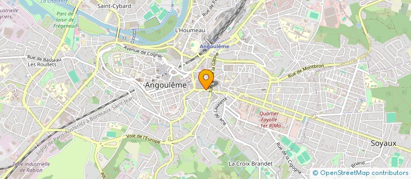 localisation de l'entreprise SYND COPRO RES JARDIN DU CHAMP DE MARS à ANGOULEME