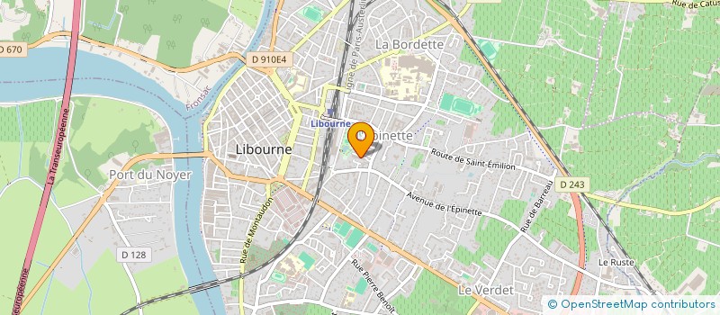 localisation de l'entreprise SYND COPRO RES JARDINS DE L'EPINETTE2  LIBOURNE