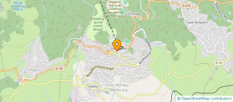 localisation de l'entreprise SYND COPRO RES L ELYSEE  FONT-ROMEU ODEILLO-VIA