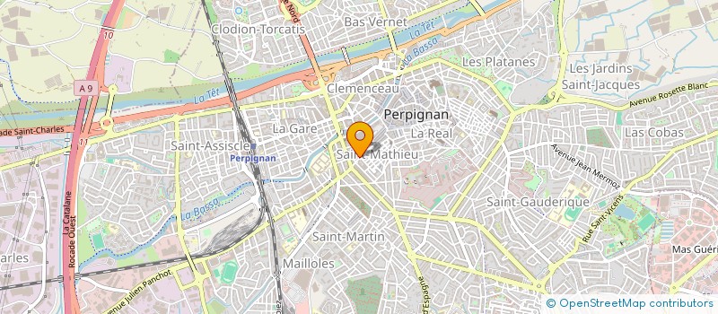 localisation de l'entreprise SYND COPRO RES L'ESQUIROL  PERPIGNAN