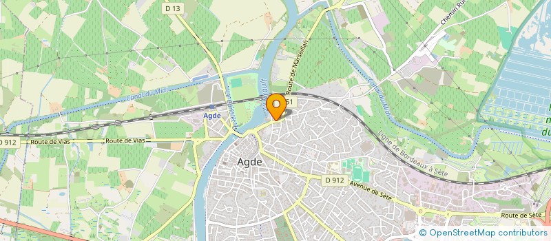 localisation de l'entreprise SYND COPRO RES LA CALADE  AGDE