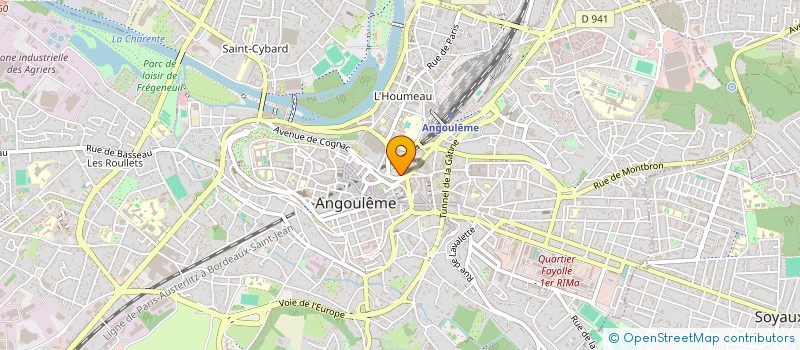 localisation de l'entreprise SYND COPRO RES LA CORDERIE à ANGOULEME