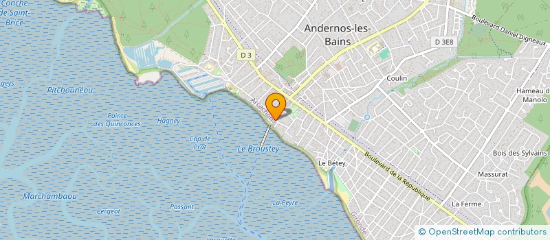 localisation de l'entreprise SYND COPRO RES LA CROISETTE  ANDERNOS-LES-BAINS