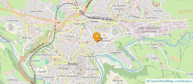 localisation de l'entreprise SYND COPRO RES LA CROIX GRANDE  RODEZ