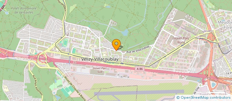 localisation de l'entreprise SYND COPRO RES LA FORET  VELIZY-VILLACOUBLAY